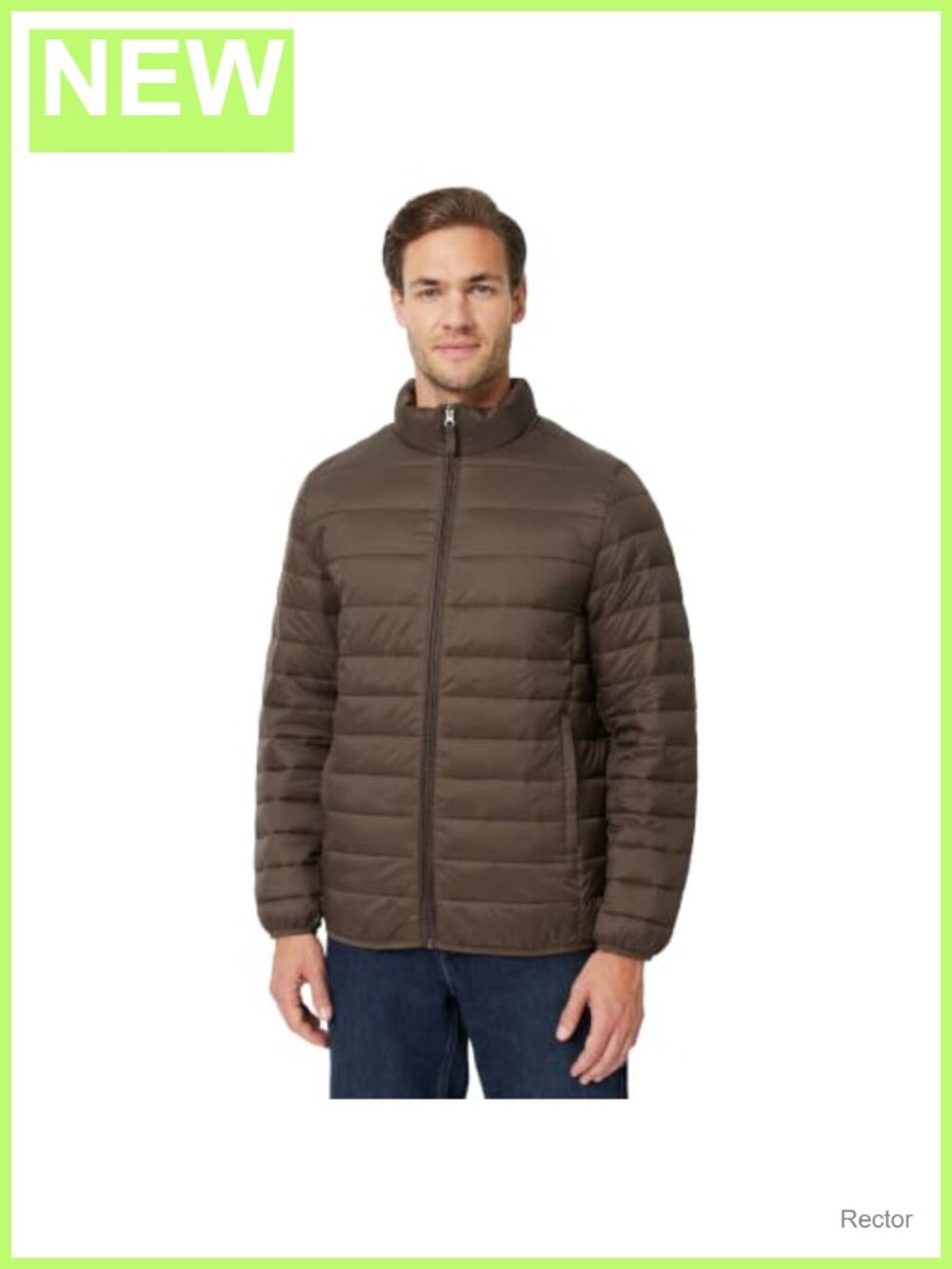 Packable Lightweight Water-Resistant Puffer Jacket Nylon Men's